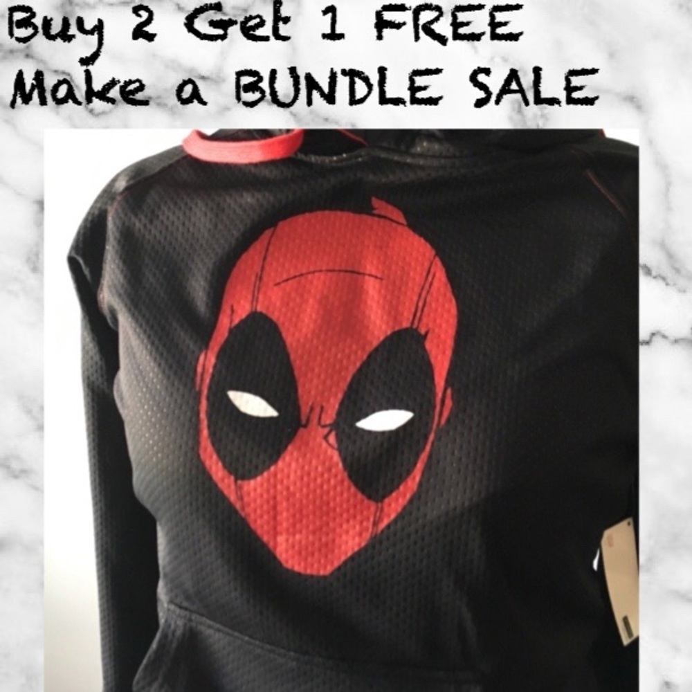 Marvel NWT DEADPOOL Hoodie
